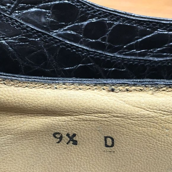 Bally Oxfords Shoes Size 9.5 Black Full Crocodile main image 5
